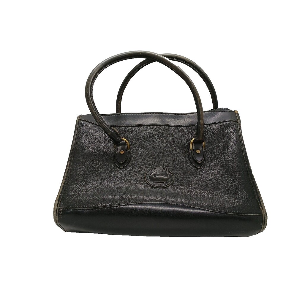 Dooney & Bourke Hand Bag Purse Black Pebbled Leather